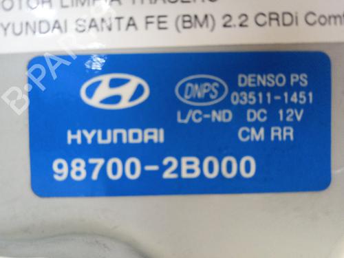 Rear wiper motor HYUNDAI SANTA FÉ II (CM)  | BP13548996M102 