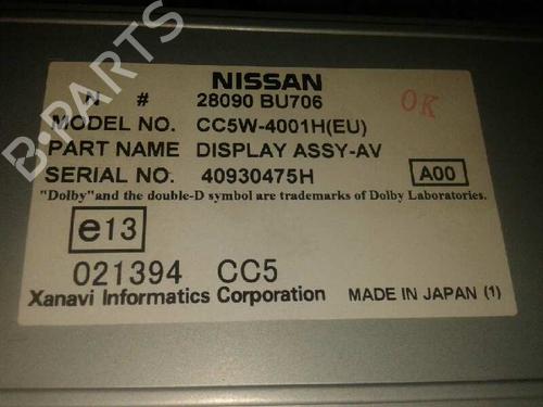 Display monitor NISSAN ALMERA TINO (V10)  | BP12632961C48 