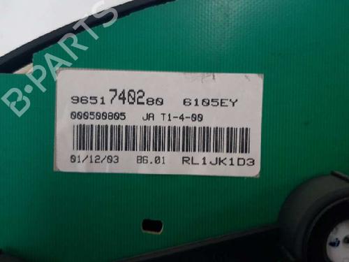 Instrument cluster PEUGEOT 206 Hatchback (2A/C)  | BP12666692C47 