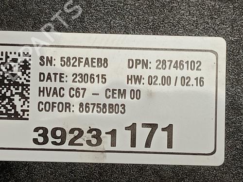 Climate control OPEL CORSA F (P2JO)  | BP17711142I5 