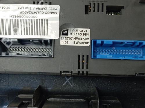 Climate control OPEL ZAFIRA A MPV (T98)  | BP20501001I5 