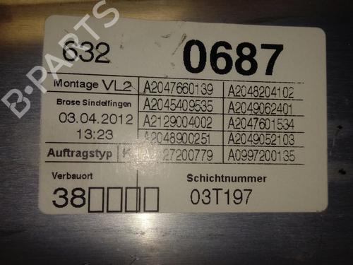 Front left window mechanism MERCEDES-BENZ C-CLASS (W204)  | BP13077074C22 