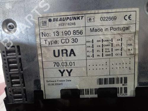 Radio OPEL ZAFIRA / ZAFIRA FAMILY B (A05) 1.9 CDTI (M75) | BP12651905E6 
