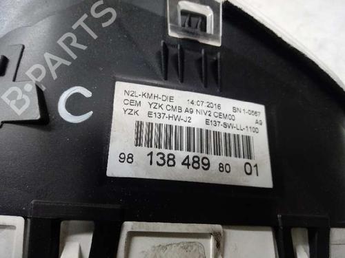 Instrument cluster PEUGEOT 208 I (CA_, CC_) 1.6 BlueHDi 100 | BP12653359C47 