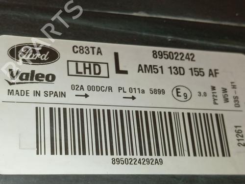 Left headlight FORD C-MAX II (DXA/CB7, DXA/CEU)  | BP34240440C28  - Image 5