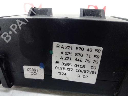 Climate control MERCEDES-BENZ S-CLASS (W221, V221) S 320 CDI (221.022, 221.122) | BP12639944I5 