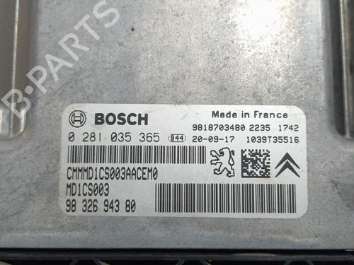Engine control unit (ECU) CITROËN BERLINGO MULTISPACE (B9) | BP39538363M57 - Image 4