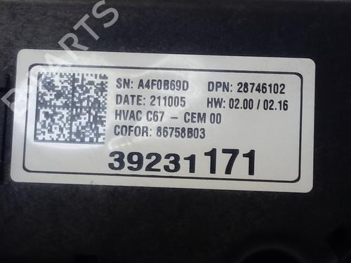 Climate control OPEL CORSA F (P2JO) 1.5 (68) | BP13883165I5 
