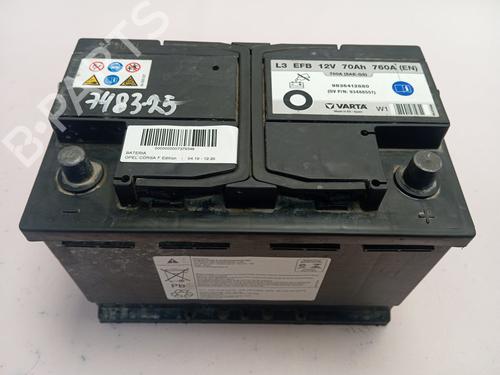 Used Battery OPEL CORSA F (P2JO) [2019-2025]  31154297