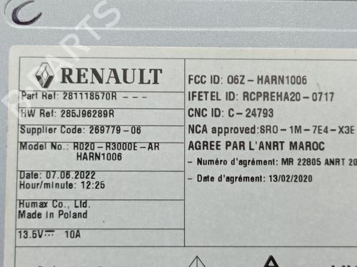 Radio RENAULT TRAFIC III Van (FG_)  | BP27262457E6 