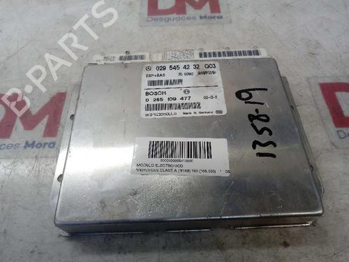 Used ESP ECU MERCEDES-BENZ A-CLASS (W168) A 160 (168.033, 168.133) (102 hp) 12657121