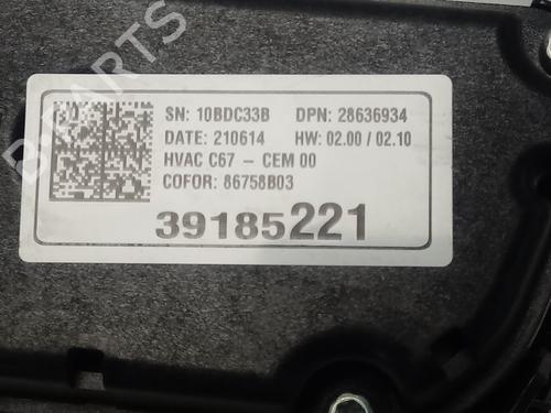 Climate control OPEL CORSA F (P2JO)  | BP15641628I5 