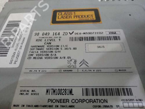 Radio PEUGEOT 208 I (CA_, CC_) 1.4 HDi | BP12657975E6