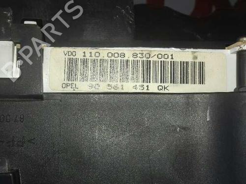 Instrument cluster OPEL ASTRA G Hatchback (T98) 1.6 16V (F08, F48) | BP12648390C47 