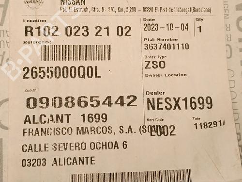 Right taillight RENAULT TRAFIC III Van (FG_)  | BP32141906C35 