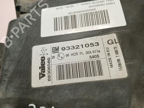 Højre forlygte OPEL MERIVA A MPV (X03)  | BP26643372C29 