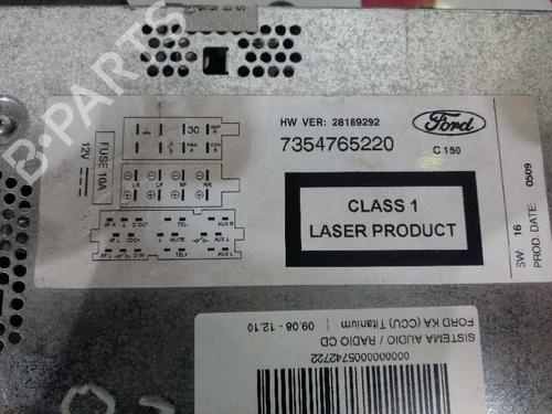Radio FORD KA (RU8) 1.2 | BP13714153E6 