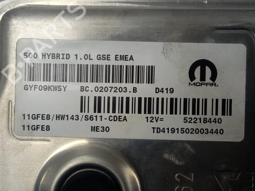 Engine control unit (ECU) FIAT 500 (312_)  | BP13583864M57 