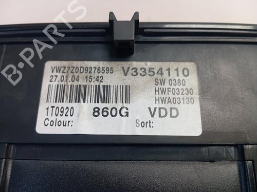Instrument cluster VW TOURAN (1T1, 1T2) | BP30913907C47