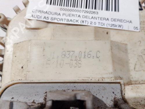 Front right lock AUDI A5 Sportback (8TA) 2.0 TDI | BP29206408C97 