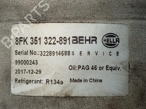 AC compressor MERCEDES-BENZ SPRINTER 3-t Van (B906)  | BP29062653M34 