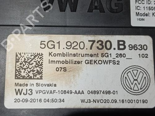 Instrument cluster VW GOLF VII (5G1, BQ1, BE1, BE2) 1.2 TSI | BP27493593C47 