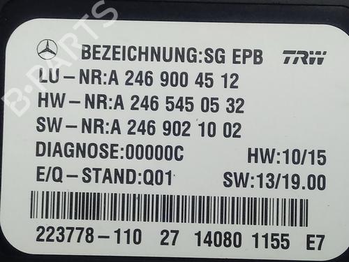 Electronic module MERCEDES-BENZ B-CLASS Sports Tourer (W246, W242) B 180 CDI / d (246.212) | BP19063209M83 
