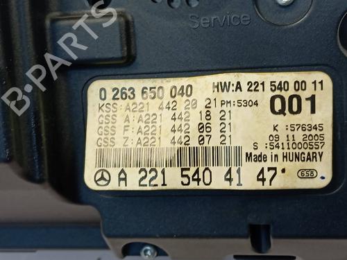Instrument cluster MERCEDES-BENZ S-CLASS (W221, V221) S 350 4-matic (221.087, 221.187) | BP20321862C47 