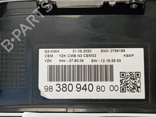 Instrument cluster PEUGEOT RIFTER 1.5 BlueHDi 100 | BP21201609C47 