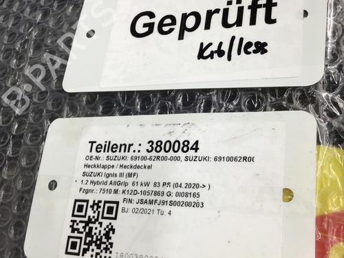 Tailgate SUZUKI IGNIS III (MF, FF) 1.2 Hybrid AllGrip (ATK412) | BP31919142C6 