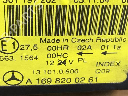 Right headlight MERCEDES-BENZ A-CLASS (W169) A 150 (169.031, 169.331) | BP28294062C29 