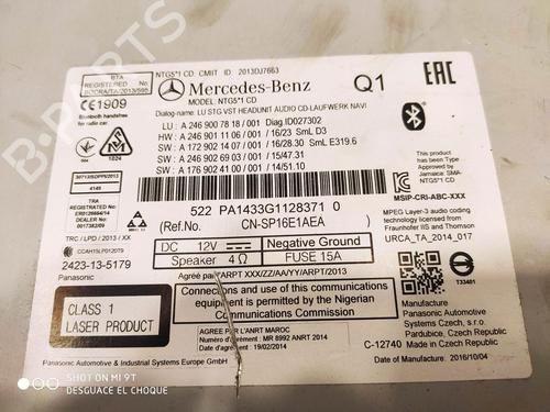 Elektronisk modul MERCEDES-BENZ A-CLASS (W176) A 200 CDI / d (176.008) (136 hp) 14476985
