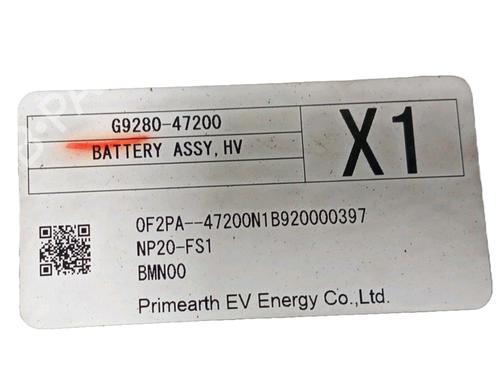 Battery TOYOTA COROLLA Cross (ZVG1_, ZSG1_, MXGH1_, MXGA1_) 1.8 Hybrid (ZVG10, ZVG11) | BP26386078E11 