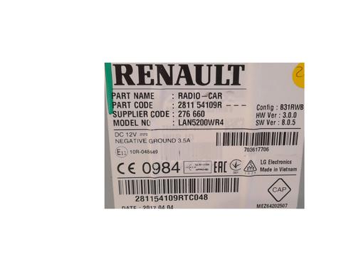 Display monitor RENAULT CAPTUR I (J5_, H5_) 1.5 dCi 110 | BP34550387C48 - Image 4