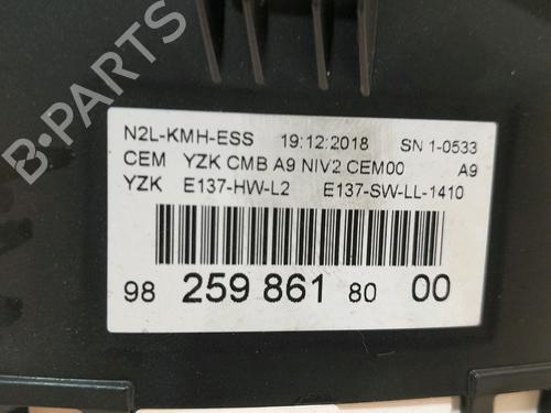 Used Instrument cluster PEUGEOT 208 I (CA_, CC_) 1.2 THP 110 (110 hp) 14967427