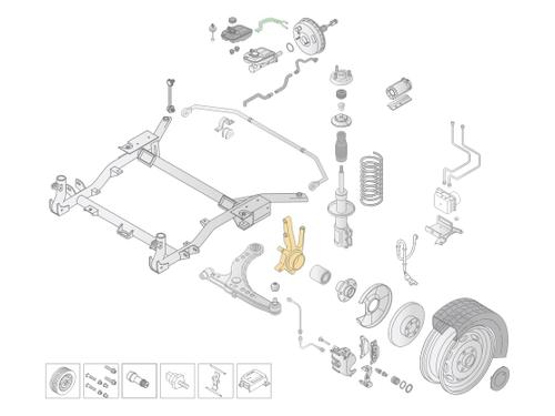 Right front steering knuckle PEUGEOT ION Electric | BP33978470M26 - Image 4