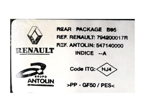 Rear parcel shelf RENAULT MEGANE III Hatchback (BZ0/1_, B3_) 1.5 dCi | BP34466546C85 - Image 3
