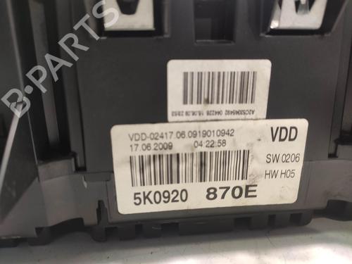 Instrument cluster VW GOLF VI (5K1) 1.6 TDI | BP14473902C47 