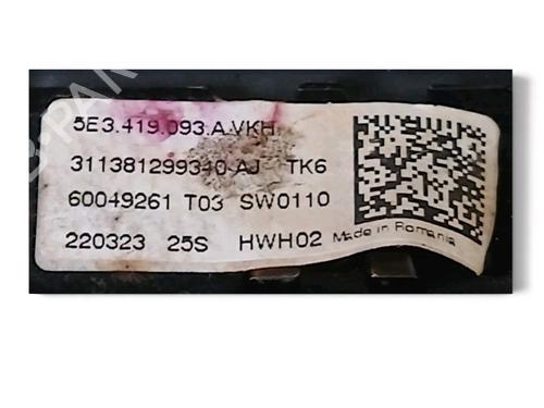 Steering wheel SKODA SCALA (NW1) 1.0 TSI | BP40612648C49 - Image 3