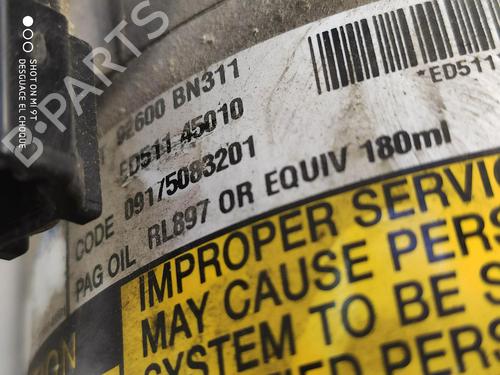 Used AC compressor AC compressor NISSAN ALMERA TINO (V10) 1.8 (114 hp) 35729113 35729113