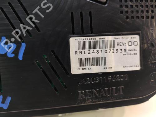 Instrument cluster RENAULT MEGANE III Hatchback (BZ0/1_, B3_) 1.2 TCe (BZ2B, BZ11) | BP14464424C47 