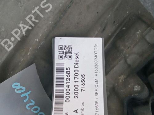 Gearbox MERCEDES-BENZ A-CLASS (W168) A 160 CDI (168.007) | BP14466509M3 