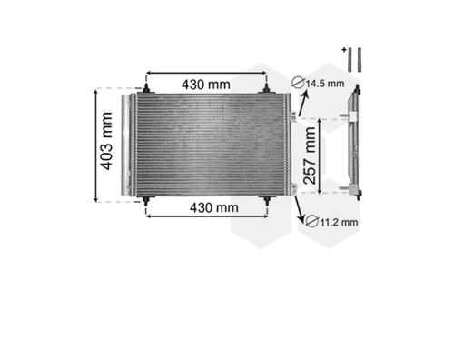 AC radiator CITROËN DS4 (NX_) 1.6 HDi 90 | BP34552118M32 - Image 4