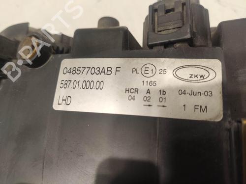 Left headlight CHRYSLER VOYAGER IV (RG, RS) 2.5 CRD | BP17698091C28 