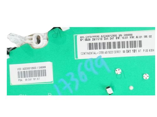 Instrument cluster CITROËN C3 II (SC_) 1.4 HDi 70 (SC8HZC, SC8HR0, SC8HP4) | BP34470301C47 - Image 3
