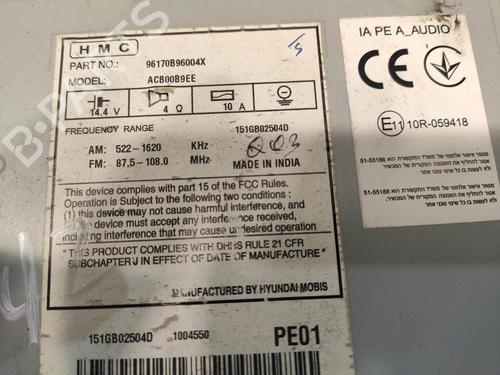 Used Radio HYUNDAI i10 II (BA, IA) 1.0 (67 hp) 14473538