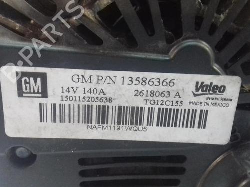 Generator OPEL ASTRA J (P10) 1.6 CDTi (68) (110 hp) 14462557