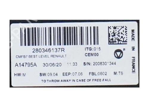 Radio RENAULT CLIO V (B7_) | BP34492285E6 - Image 4