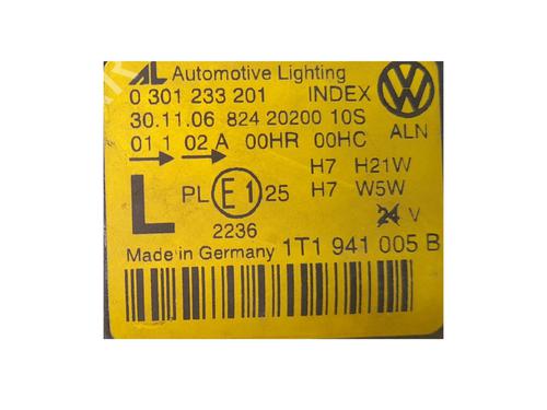 Left headlight VW TOURAN (1T1, 1T2) 1.9 TDI | BP25824838C28 