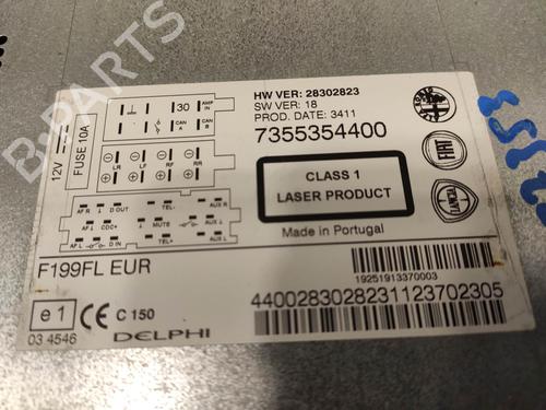 Radio FIAT PUNTO EVO (199_) 1.3 D Multijet (199AXC1A, 199BXC1A, 199AXT1A, 199BXT1A) | BP14473781E6 